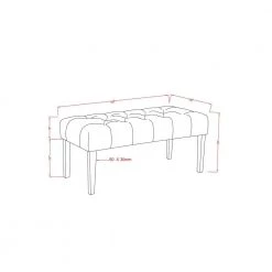 Cladwell Brown Bench with Tufted Top (18 in. H X 40 in. W X 18 in. D) by Furniture of America -Furniture of America Sales Store brown furniture of america bedroom benches idf bn6704br 76 1000