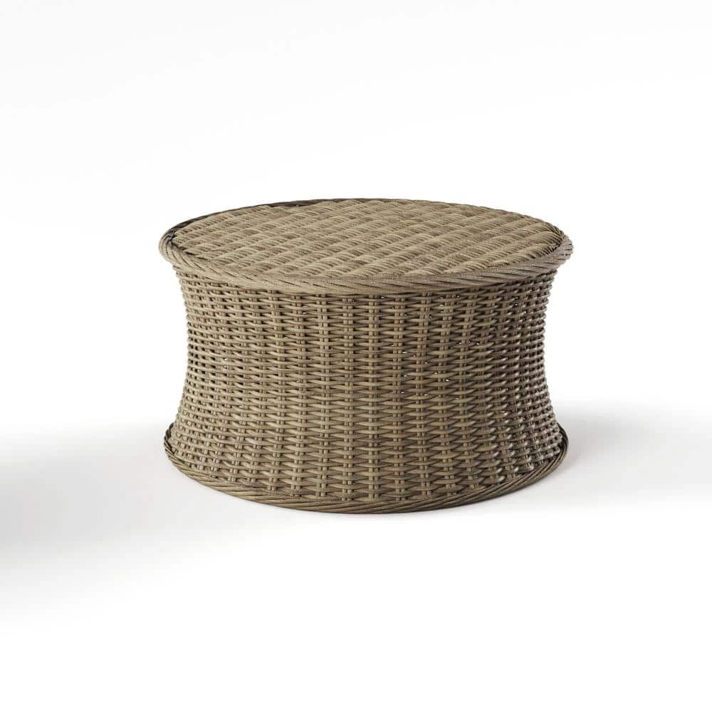 Macon 38 in. Brown Medium Round Wood Coffee Table by Furniture of America 2 Macon 38 in. Brown Medium Round Wood Coffee Table by Furniture of America - Image 2