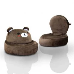 Mesa Fabric Bear Character Folding Chair by Furniture of America