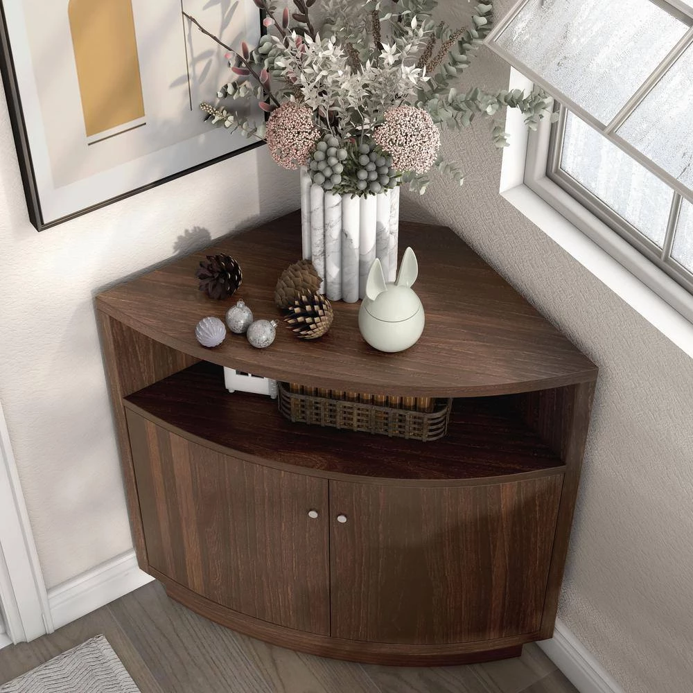 Zoen Brown Buffet with 3-Shelf by Furniture of America 5 Zoen Brown Buffet with 3-Shelf by Furniture of America - Image 5