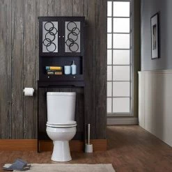 Paros Cappuccino Bathroom Space Saving Cabinet with 3-Shelf by Furniture of America 13 Paros Cappuccino Bathroom Space Saving Cabinet with 3-Shelf by Furniture of America -Furniture of America Sales Store cappuccino furniture of america accent cabinets idi 151149 c3 1000