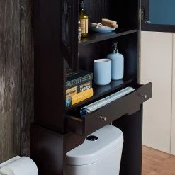 Paros Cappuccino Bathroom Space Saving Cabinet with 3-Shelf by Furniture of America 17 Paros Cappuccino Bathroom Space Saving Cabinet with 3-Shelf by Furniture of America -Furniture of America Sales Store cappuccino furniture of america accent cabinets idi 151149 fa 1000
