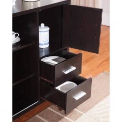 Begna 16-Bottle Cappuccino Wine Cabinet by Furniture of America -Furniture of America Sales Store cappuccino furniture of america bar cabinets idi 14990 77 1000