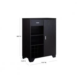 Morchi 12-Bottle Cappuccino Bar-Wine Cabinet by Furniture of America -Furniture of America Sales Store cappuccino furniture of america bar cabinets idi 192382 40 1000