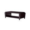 Allium 51 in. Cappuccino Large Rectangle Wood Coffee Table with Magazine Rack by Furniture of America