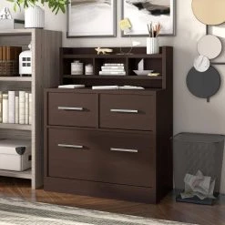 Tabago Cappuccino File Cabinet with 4-Shelf by Furniture of America -Furniture of America Sales Store cappuccino furniture of america file cabinets idi 13643 31 1000