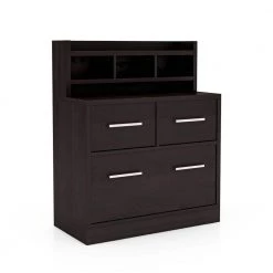 Tabago Cappuccino File Cabinet with 4-Shelf by Furniture of America