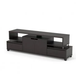 Tekel 71 in. Cappuccino Particle Board TV Stand with 2-Drawer Fits TVs Up to 80 in. with Storage Doors by Furniture of America 9 Tekel 71 in. Cappuccino Particle Board TV Stand with 2-Drawer Fits TVs Up to 80 in. with Storage Doors by Furniture of America -Furniture of America Sales Store cappuccino furniture of america tv stands idi 161718 c3 1000