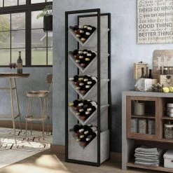 Samalera 45-Bottle Cement Wine Rack by Furniture of America 15 Samalera 45-Bottle Cement Wine Rack by Furniture of America -Furniture of America Sales Store cement furniture of america home bars ynj 2173c20 31 1000