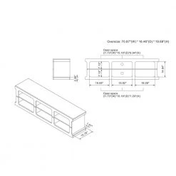 Frankee 71 in. Cement TV Stand Fits TV's up to 82 in. by Furniture of America -Furniture of America Sales Store cement furniture of america tv stands ynj 20800c20 76 1000