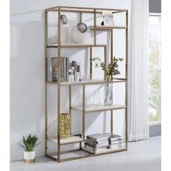 Klellia 70.25 in.H Champagne Display Shelf by Furniture of America 7 Klellia 70.25 in.H Champagne Display Shelf by Furniture of America -Furniture of America Sales Store champagne furniture of america bookcases bookshelves idf ac346cpn 31 1000