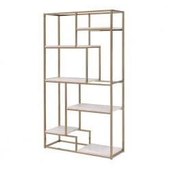 Klellia 70.25 in.H Champagne Display Shelf by Furniture of America