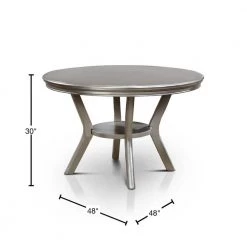 Farben Champagne Round Dining Table by Furniture of America -Furniture of America Sales Store champagne furniture of america kitchen dining tables idf 3219rt 40 1000