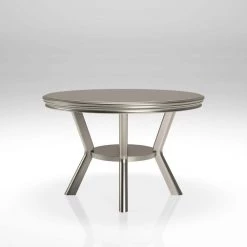 Farben Champagne Round Dining Table by Furniture of America -Furniture of America Sales Store champagne furniture of america kitchen dining tables idf 3219rt d4 1000