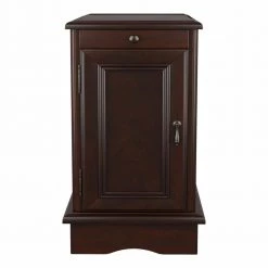 Turetta 24 in. Cherry Rectangular Wooden Top End Table by Furniture of America