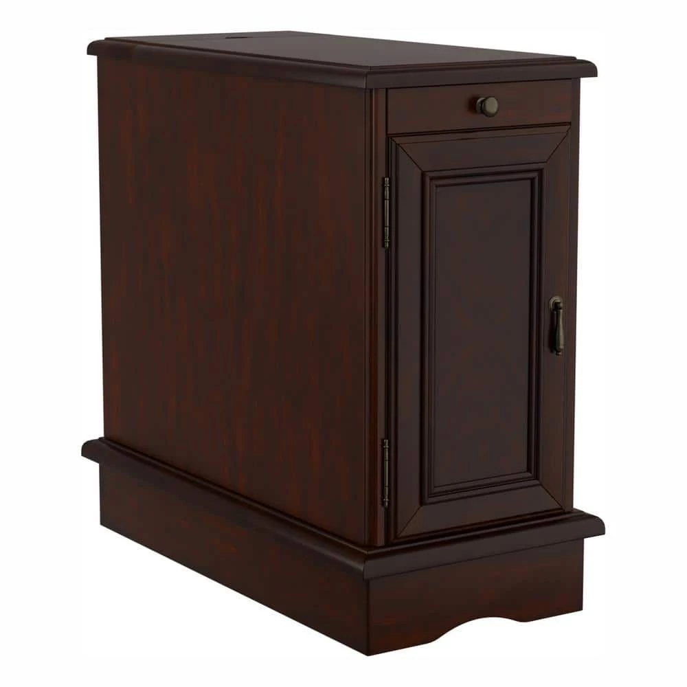 Turetta 24 in. Cherry Rectangular Wooden Top End Table by Furniture of America 2 Turetta 24 in. Cherry Rectangular Wooden Top End Table by Furniture of America - Image 2