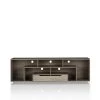 BEAU 71 in. Chestnut Brown MDF TV Stand with 2-Drawer Fits TVs Up to 80 in. with Cable Management by Furniture of America
