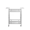 Poloso 2-Shelf Chrome Serving Cart by Furniture of America