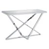 Katalpa 47.25 in. Chrome Rectangle Mirror Console Table by Furniture of America