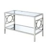 Innedia 47.25 in. Chrome Rectangle Glass Console Table by Furniture of America