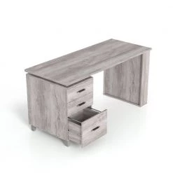 Muskalone 59.06 in. Rectangular Coastal White Wood 3-Drawer Writing Desk with Storage by Furniture of America 19 Muskalone 59.06 in. Rectangular Coastal White Wood 3-Drawer Writing Desk with Storage by Furniture of America -Furniture of America Sales Store coastal white furniture of america computer desks ynj 2054c34 1f 1000