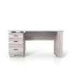 Muskalone 59.06 in. Rectangular Coastal White Wood 3-Drawer Writing Desk with Storage by Furniture of America