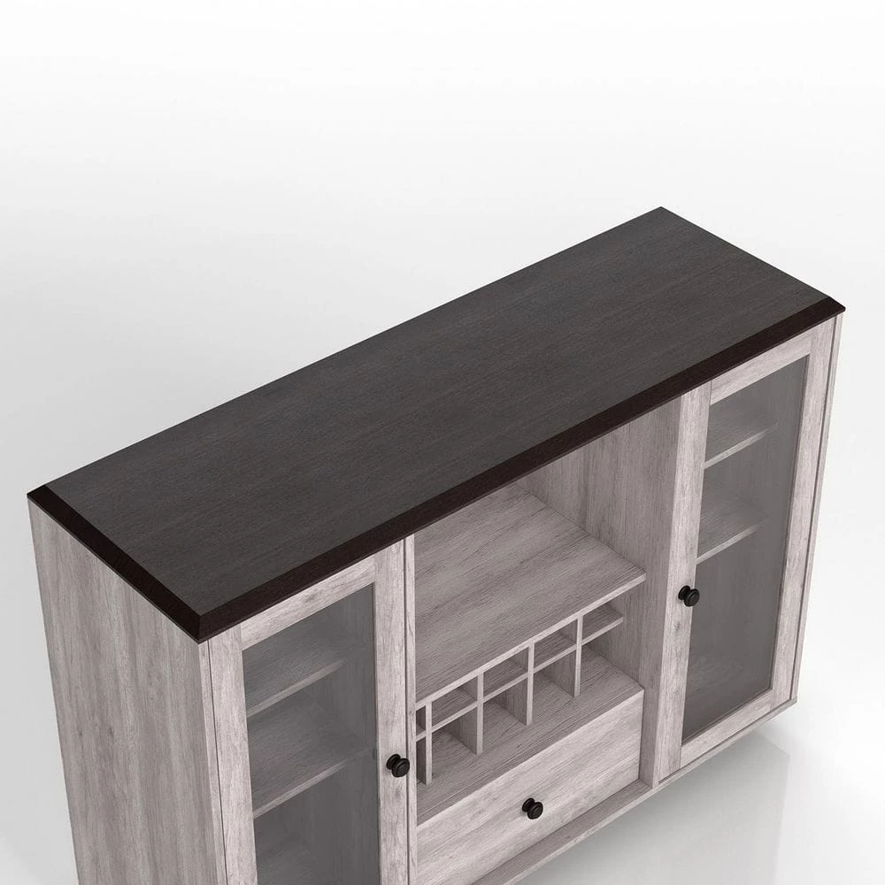 Elmiran Coastal White Buffet with 4 Shelves by Furniture of America 7 Elmiran Coastal White Buffet with 4 Shelves by Furniture of America - Image 7