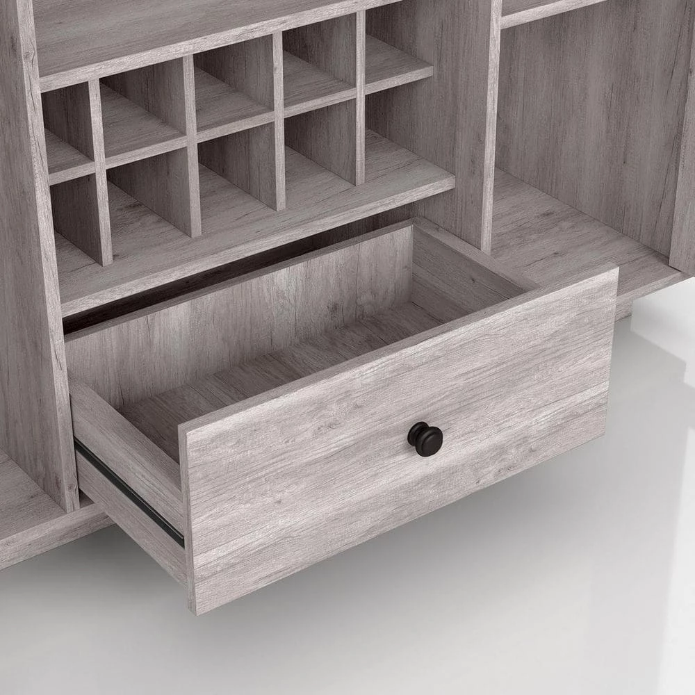 Elmiran Coastal White Buffet with 4 Shelves by Furniture of America 3 Elmiran Coastal White Buffet with 4 Shelves by Furniture of America - Image 3