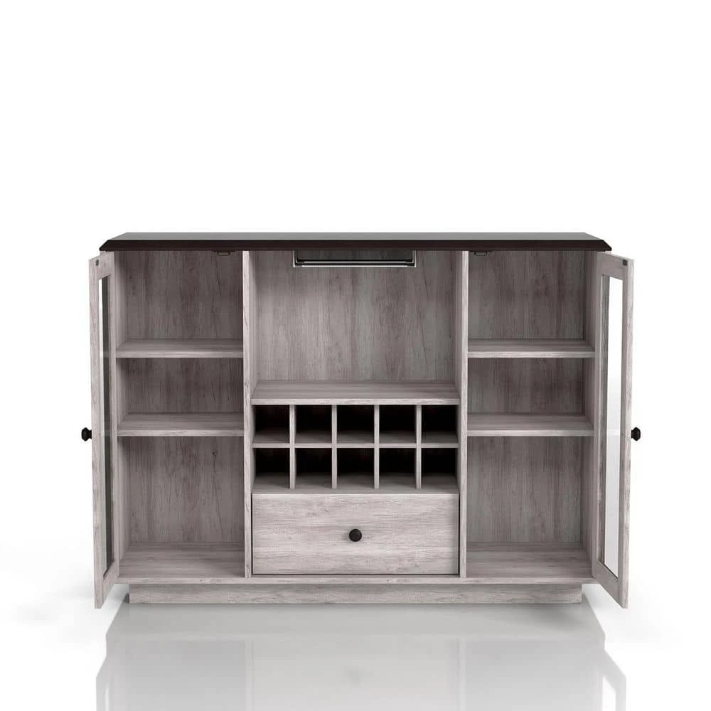 Elmiran Coastal White Buffet with 4 Shelves by Furniture of America 4 Elmiran Coastal White Buffet with 4 Shelves by Furniture of America - Image 4