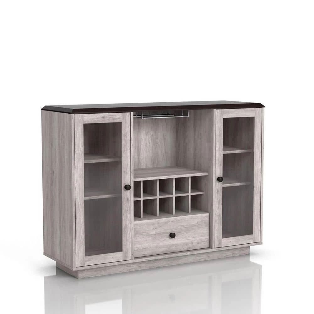 Elmiran Coastal White Buffet with 4 Shelves by Furniture of America 2 Elmiran Coastal White Buffet with 4 Shelves by Furniture of America - Image 2