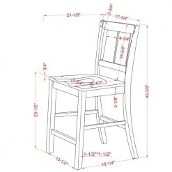 Rhysdee Cremini Brown and Antique White Wood Counter Height Dining Chair (Set of 2) by Furniture of America -Furniture of America Sales Store cremini brown and antique white furniture of america dining chairs idf 3289br pc 76 1000