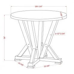 Rhysdee 41.75 in. Round Cremini Brown and Antique White Wood Counter Height Dining Table (Seats 4) by Furniture of America 10 Rhysdee 41.75 in. Round Cremini Brown and Antique White Wood Counter Height Dining Table (Seats 4) by Furniture of America -Furniture of America Sales Store cremini brown and antique white furniture of america kitchen dining tables idf 3289br rpt 76 1000