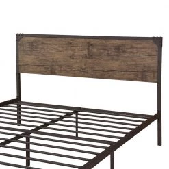 Ashlynd Dark Brown and Brown California King Platform Bed by Furniture of America -Furniture of America Sales Store dark brown furniture of america platform beds idf 7493br ck 1f 1000