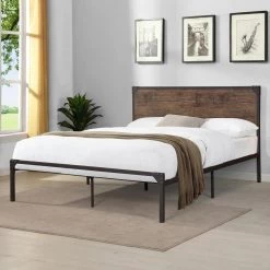 Ashlynd Dark Brown and Brown California King Platform Bed by Furniture of America -Furniture of America Sales Store dark brown furniture of america platform beds idf 7493br ck 31 1000