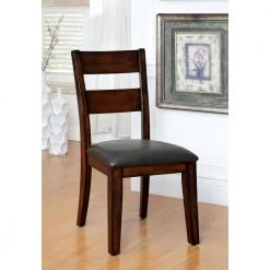 Yvetsia Dark Cherry Wood Padded Dining Chair (Set of 2) by Furniture of America 11 Yvetsia Dark Cherry Wood Padded Dining Chair (Set of 2) by Furniture of America -Furniture of America Sales Store dark cherry furniture of america dining chairs idf 3187sc 31 1000