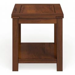 Liard 23.5 in. Dark Cherry Rectangle Wood End Table by Furniture of America -Furniture of America Sales Store dark cherry furniture of america end side tables idf 4107e c3 1000