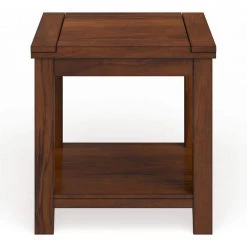 Liard 23.5 in. Dark Cherry Rectangle Wood End Table by Furniture of America -Furniture of America Sales Store dark cherry furniture of america end side tables idf 4107e e1 1000