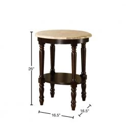 Sonora Dark Cherry Marble Stand by Furniture of America -Furniture of America Sales Store dark cherry furniture of america end side tables idf ac786 40 1000