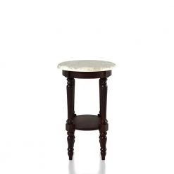 Sonora Dark Cherry Marble Stand by Furniture of America -Furniture of America Sales Store dark cherry furniture of america end side tables idf ac786 e1 1000