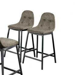 Joshitha 33.25 in. H Dark Gray and Gray Counter Height Chairs (Set of 4) by Furniture of America -Furniture of America Sales Store dark gray and gray furniture of america bar stools idf 3740pc 4pk c3 1000