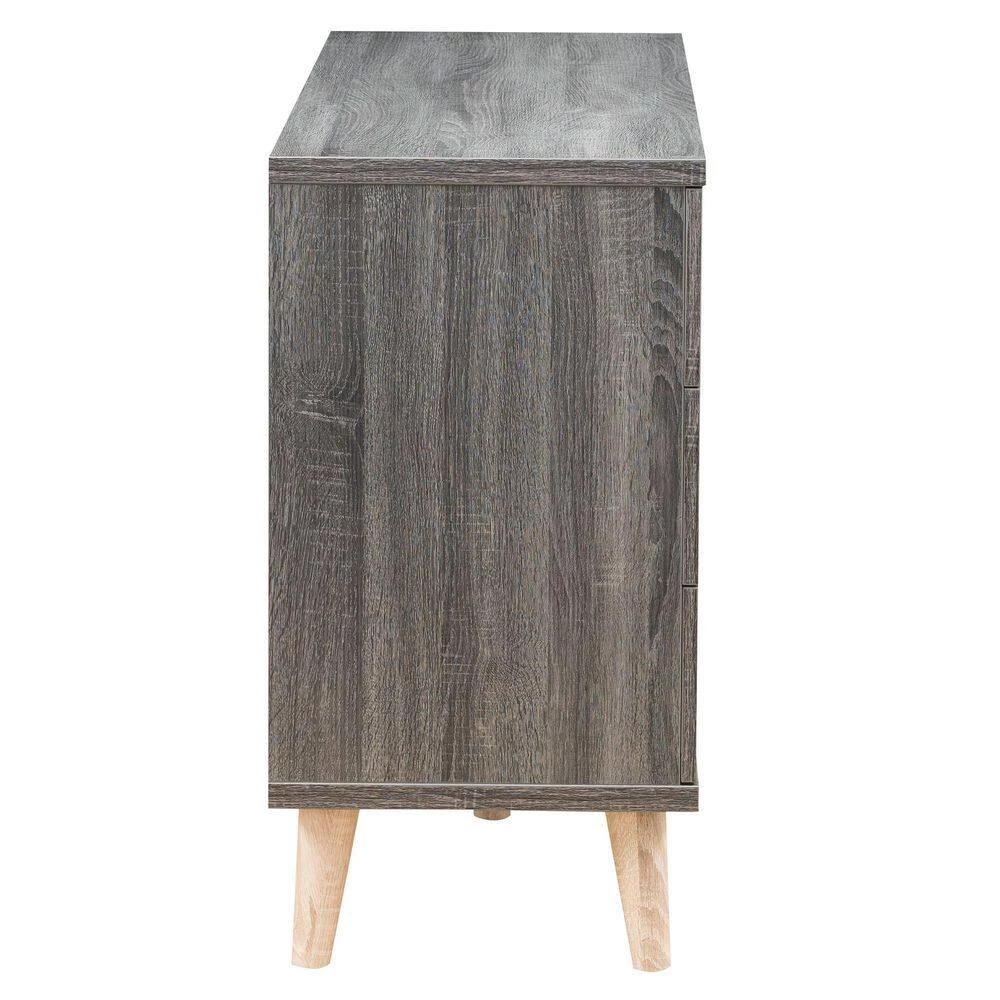 Fort Ordan II 6-Drawer Dark Gray Dresser (29.5 in. H x 47 in. W x 15.5 in. D) by Furniture of America 5 Fort Ordan II 6-Drawer Dark Gray Dresser (29.5 in. H x 47 in. W x 15.5 in. D) by Furniture of America - Image 5