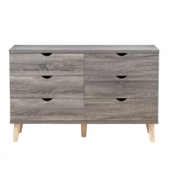 Fort Ordan II 6-Drawer Dark Gray Dresser (29.5 in. H x 47 in. W x 15.5 in. D) by Furniture of America 10 Fort Ordan II 6-Drawer Dark Gray Dresser (29.5 in. H x 47 in. W x 15.5 in. D) by Furniture of America -Furniture of America Sales Store dark gray furniture of america dressers idi y2004b c3 1000