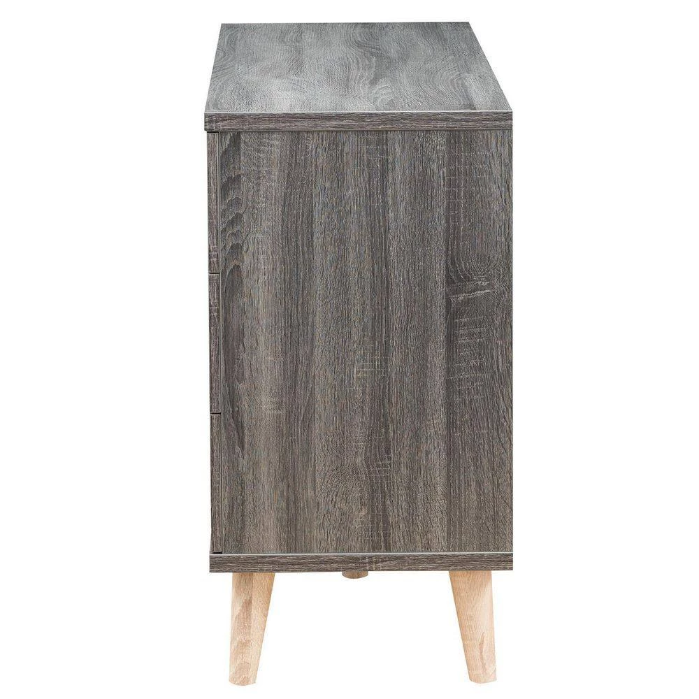 Fort Ordan II 6-Drawer Dark Gray Dresser (29.5 in. H x 47 in. W x 15.5 in. D) by Furniture of America 2 Fort Ordan II 6-Drawer Dark Gray Dresser (29.5 in. H x 47 in. W x 15.5 in. D) by Furniture of America - Image 2