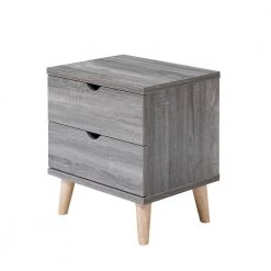 Kitzner II 2-Drawer Dark Gray Nightstand (22 in. H x 20 in. W x 15.5 in. D) by Furniture of America 10 Kitzner II 2-Drawer Dark Gray Nightstand (22 in. H x 20 in. W x 15.5 in. D) by Furniture of America -Furniture of America Sales Store dark gray furniture of america nightstands idi y2003b 4f 1000