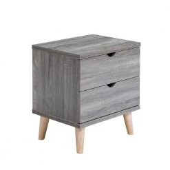 Kitzner II 2-Drawer Dark Gray Nightstand (22 in. H x 20 in. W x 15.5 in. D) by Furniture of America 9 Kitzner II 2-Drawer Dark Gray Nightstand (22 in. H x 20 in. W x 15.5 in. D) by Furniture of America -Furniture of America Sales Store dark gray furniture of america nightstands idi y2003b c3 1000