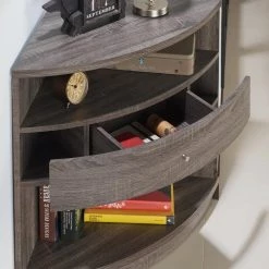 Leste 31.25 in. Dark Gray Corner TV Stand with 2-Shelf Fits TV's up to 30 in. by Furniture of America 15 Leste 31.25 in. Dark Gray Corner TV Stand with 2-Shelf Fits TV's up to 30 in. by Furniture of America -Furniture of America Sales Store dark gray furniture of america tv stands idi 161704 fa 1000