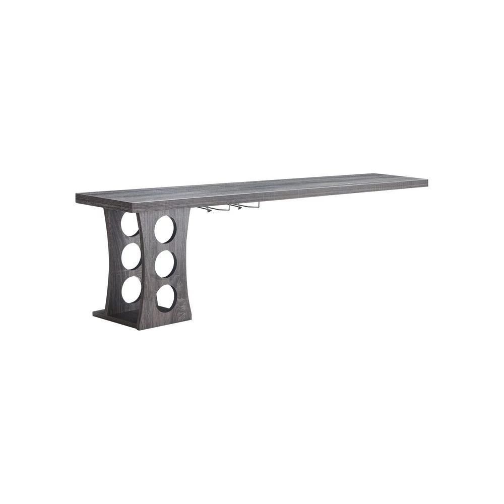 Santino 3-Bottle Dark Gray Floating Wine Rack Table by Furniture of America 3 Santino 3-Bottle Dark Gray Floating Wine Rack Table by Furniture of America - Image 3