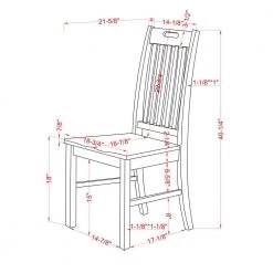 Bernavich Dark Oak and Antique White Dining Chair (Set of 2) by Furniture of America -Furniture of America Sales Store dark oak and antique white furniture of america dining chairs idf 3184sc 76 1000