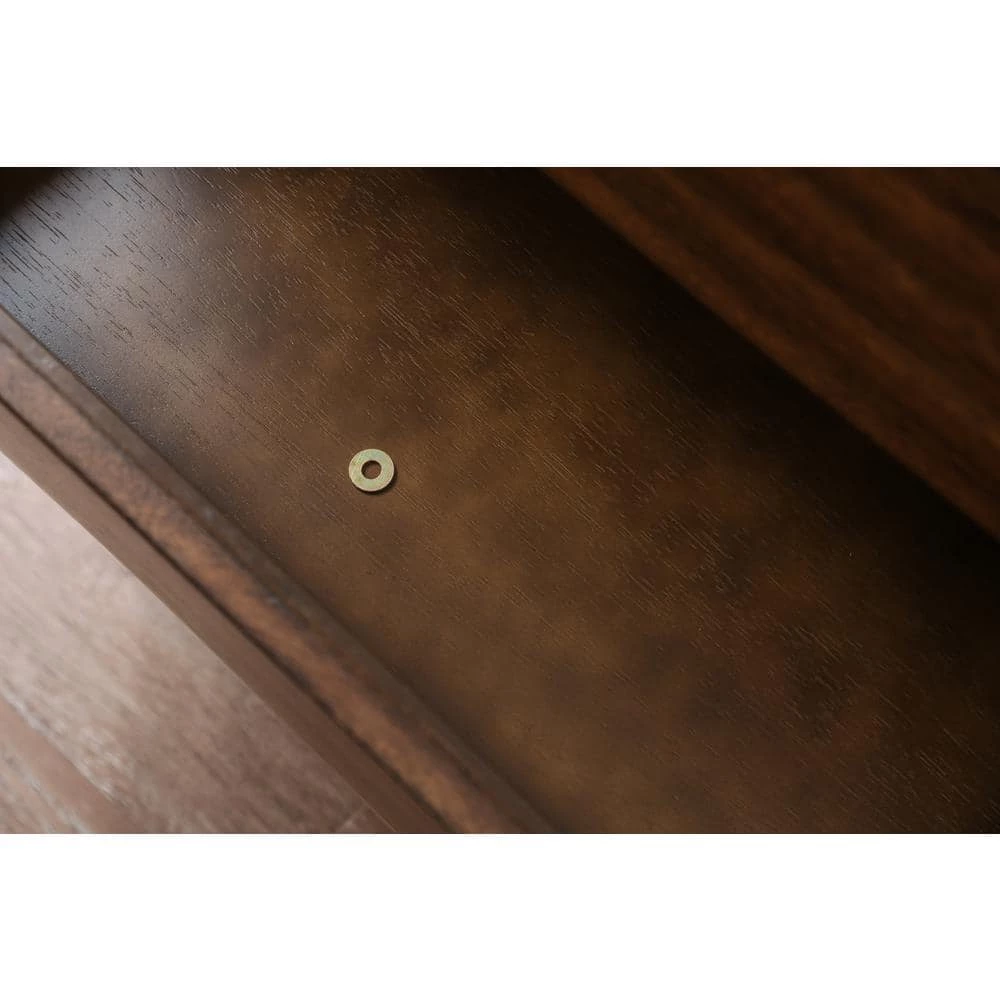 Clark 2-Drawer Dark Oak, Dark Walnut Nightstand by Furniture of America 4 Clark 2-Drawer Dark Oak, Dark Walnut Nightstand by Furniture of America - Image 4