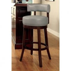 Swarthmore 34.25 in. Dark Oak and Gray Low Back Wood Bar Stool (Set of 2) by Furniture of America 13 Swarthmore 34.25 in. Dark Oak and Gray Low Back Wood Bar Stool (Set of 2) by Furniture of America -Furniture of America Sales Store dark oak and gray furniture of america bar stools idf br6251gy 24 31 1000